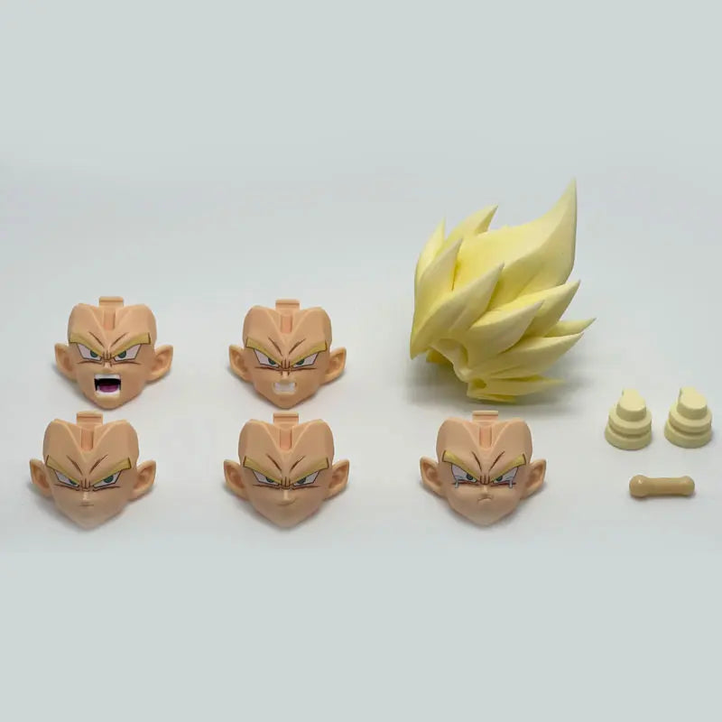 Tiger Toy Vegito Head Accessory Part Suit 2.0 3.0 Figure Dragon Ball Super Saiyan God Anime Action Figure Figurine Toys Gifts