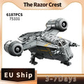 75331 6187Pcs Large Building Blocks The Razor Crest Birthday and Christmas Gift Toys for Children and Adults Fast Shipping