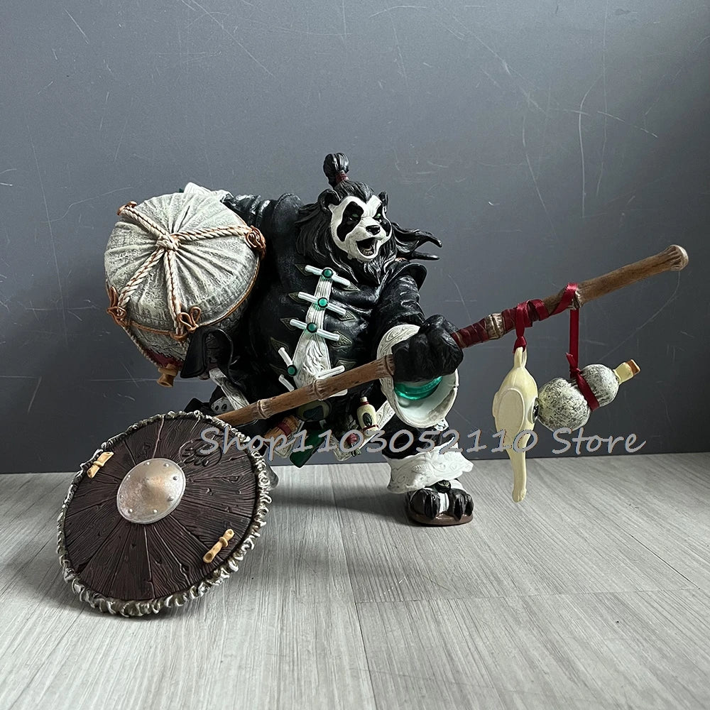 Anime World of Warcraft Game Pandaren Chen Figure Stormstout Panda Man Action Figure Collectable Model Toy Birthday Gifts