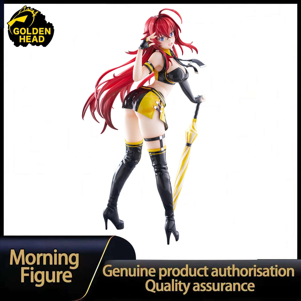In Stock GOLDEN HEAD High School D×D HERO Rias Gremory Racing Queen Limited Edition 1/3.5 Scale Figure Toy Model Collection