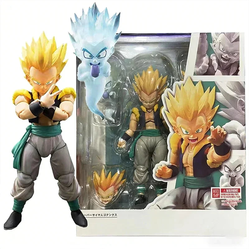 Super Saiyan Gotenks Dragon Ball Anime Articulated Figure - Collectible Model Statue for Desktop Decoration Anime Fans Gift