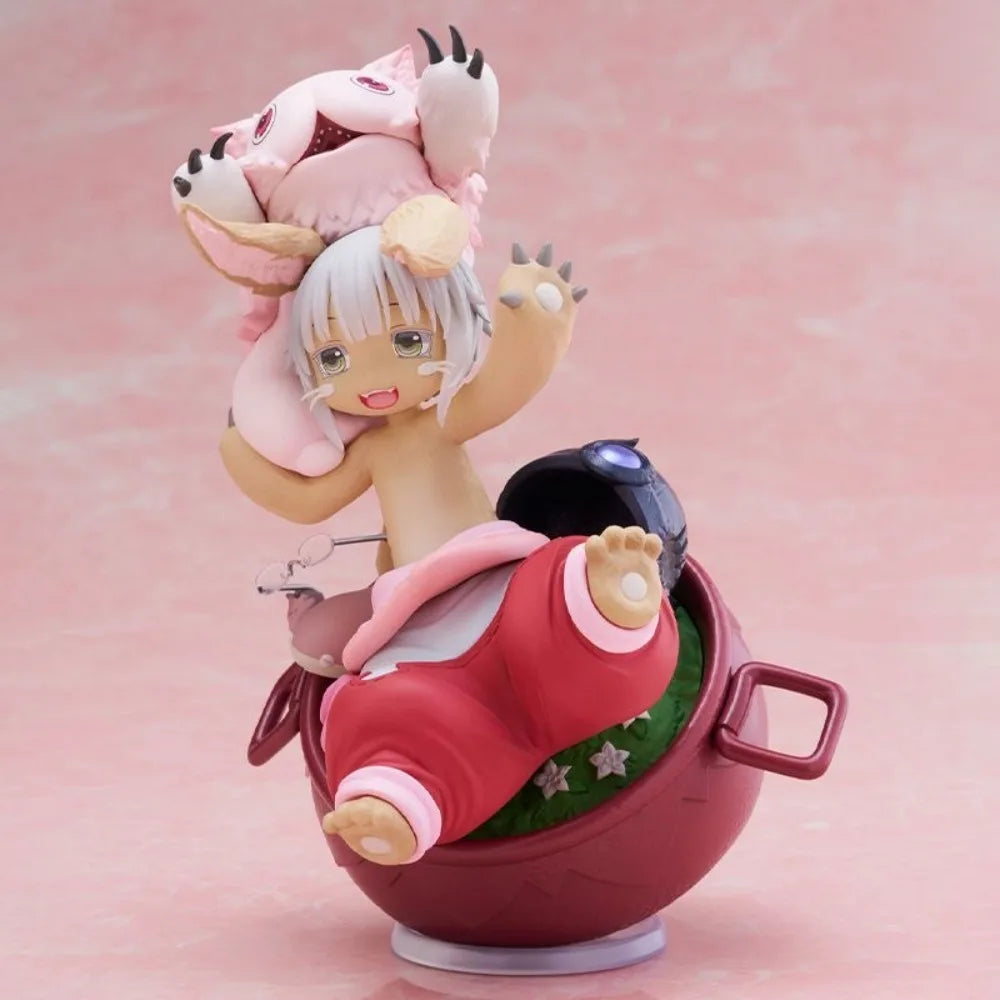 Оригинална фигурка на Nanachi AMP Made in Abyss Златният град на парещото слънце, аниме Kwaii Q версия. Екшън фигурка, играчка кукла.