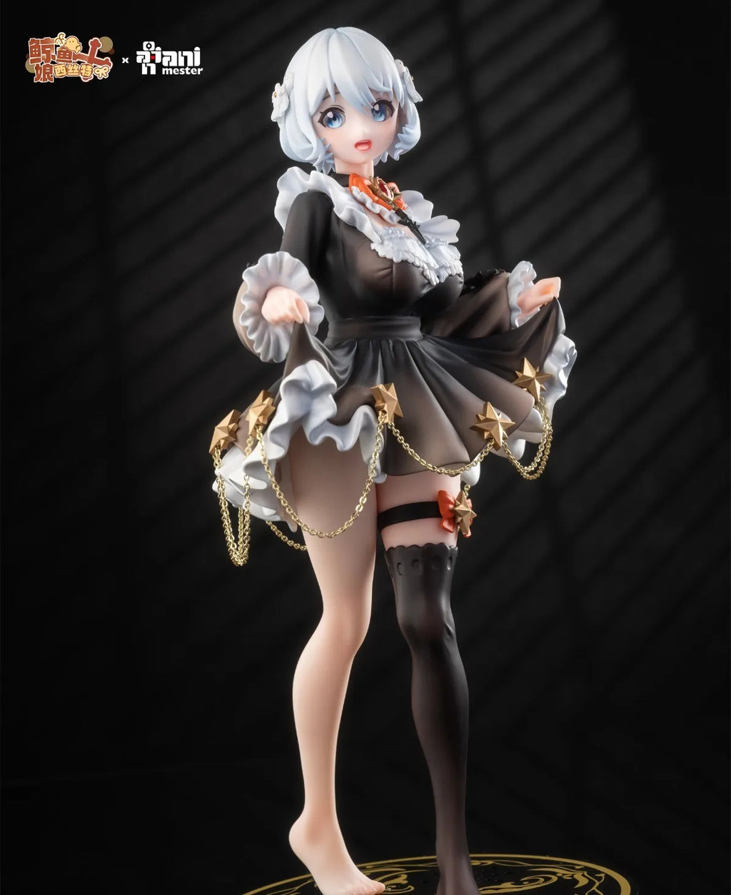 Judai 28cm Original AniMester Little Demon Lilith Cynthia JK Bunny Chasing Eye Devil Girl PVC Action Figure Model Toys