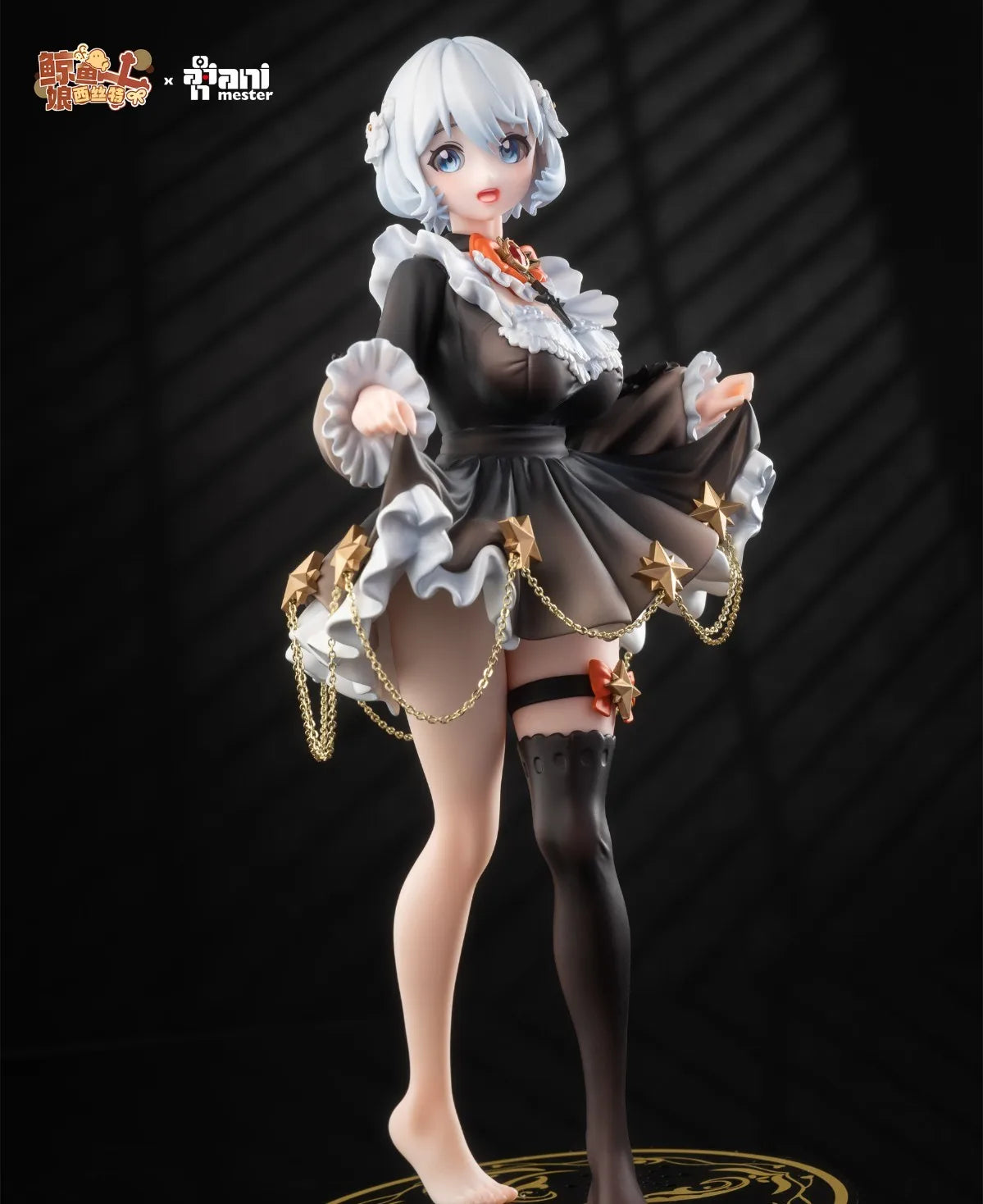 Judai 28cm Original AniMester Little Demon Lilith Cynthia JK Bunny Chasing Eye Devil Girl PVC Action Figure Model Toys