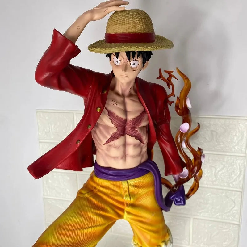 68 cm große ONE PIECE Figur Monkey D. Luffy, extra große Anime-Sammlerfigur, Schreibtischdekoration, Weihnachtsgeschenk, Kinderspielzeug