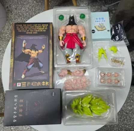 In Stock 10-Inch Kong Studio Beast Deities Dragon Ball Z Broly Figure Super Saiyan 3 Broly Norse God Fenrir
