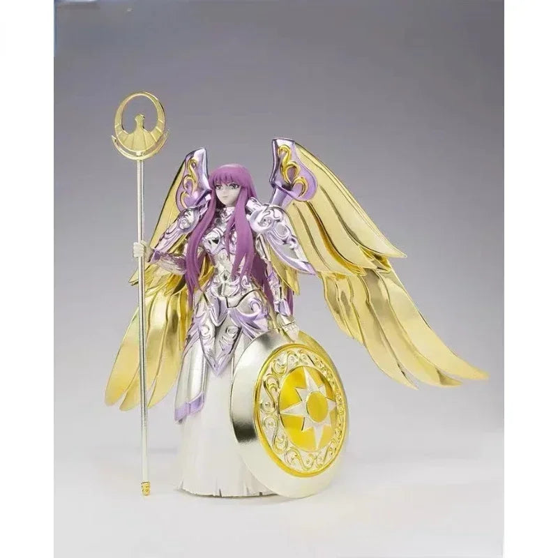 Original Bandai Edition Saint Cloth Goddess Athena Form Saint Seiya Metal Armor Action Figure High Quality in Stock
