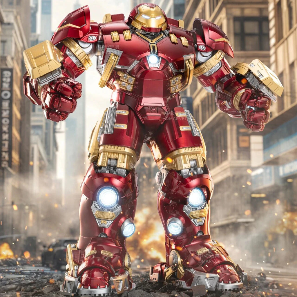 36cm ZD Toys Iron Man MK44 Hulkbuster Action Figure 1/10 Tony Stark Anniversary Memorial Collect Model Collections Gift