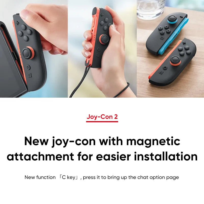 Nintendo Switch 2 7.9'' Screen Joy‑Con Handle Enhanced Audio Adjustable Console Includes Mario Kart World NS2 Original