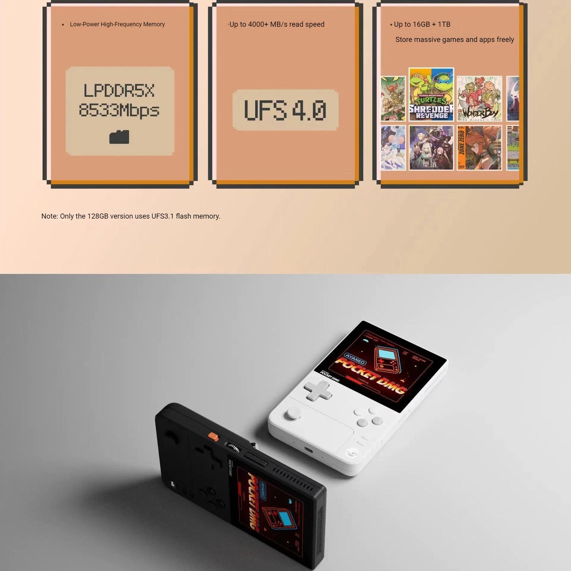 AYANEO Pocket DMG Retro Game Console GX3 Gen2 Android 1240*1080 Resolution Screen 3.92Inch OLED 6000mAh