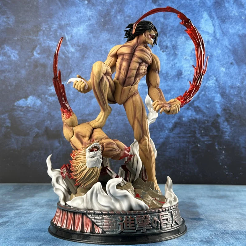 Attack On Titan The Armored Titan Eren Jager Anime ction Figure Model Pvc Statue Doll Ornament Toys Gift 29CM