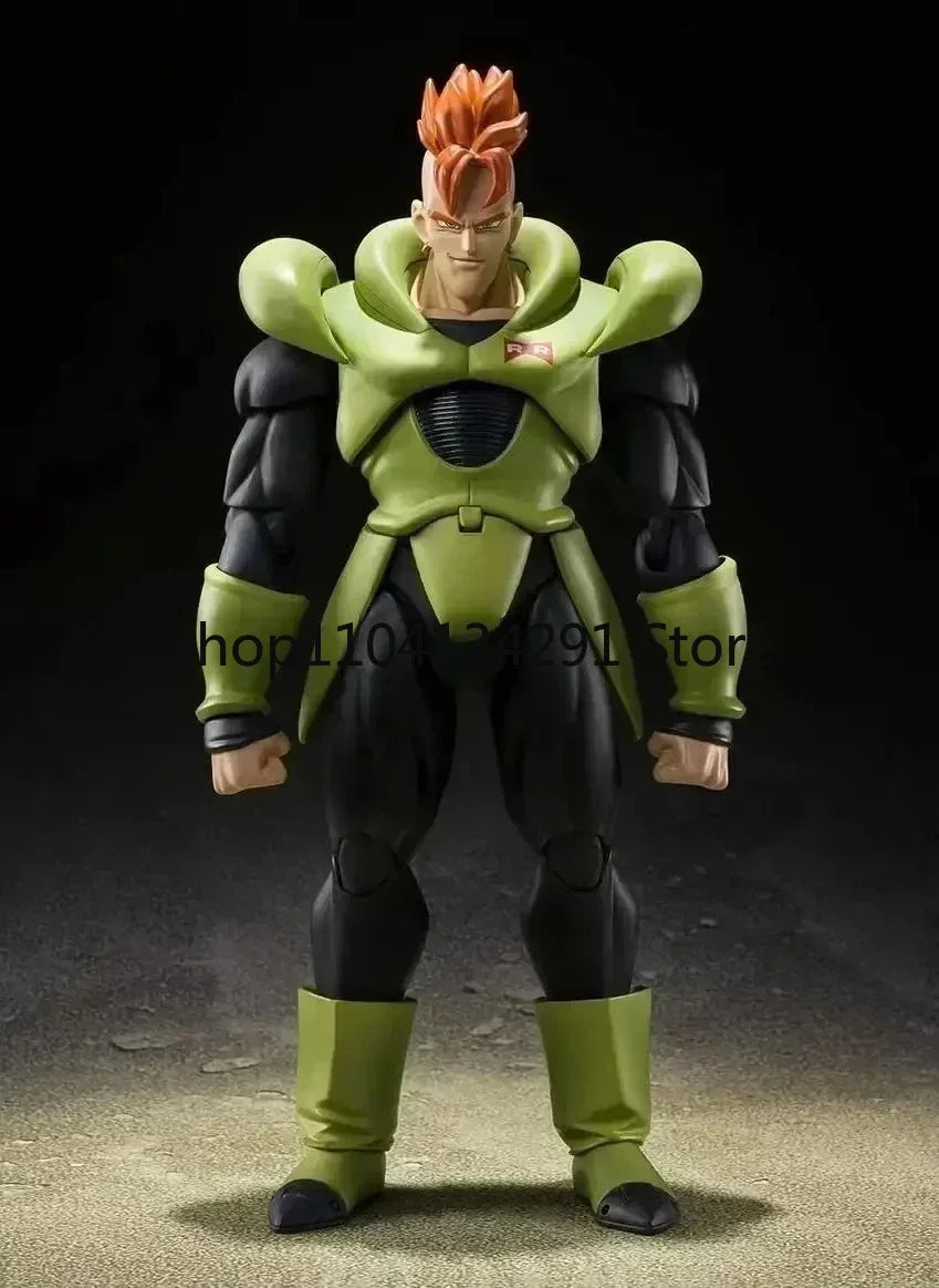 Original Bandai SHF Dragon Ball Android No. 16 SDCC Limited Edition CJ Convention Japan Figure Model Birthday Gift Toy