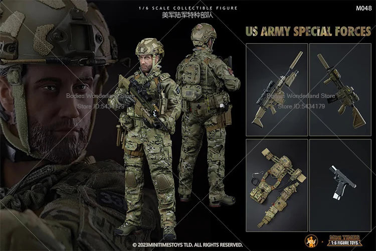 In Stock minitimes toys M048 1/6 Scale US Army Special Forces Male Soldier 12Inch Full Set Action Figure Doll Collection
