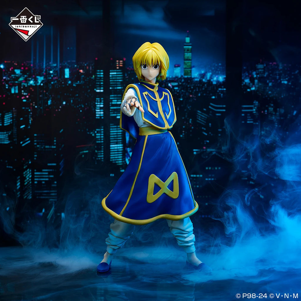 Original Bandai Ichiban Kuji HUNTER×HUNTER Kurapika Hisoka Chrollo Lucilfer Anime Figure UBOOGIN Collectible Model Birthday Gift