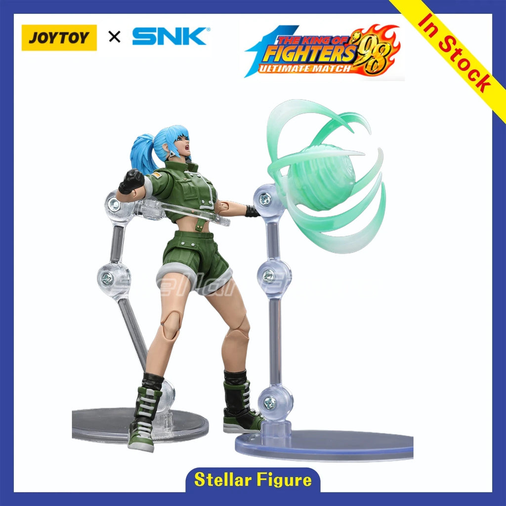 【SF】JOYTOY SNK 1/18 Action Figure KOF'98UM Ikari Warriors Team Leona Heidern Model Toys Gifts Collection Ornaments