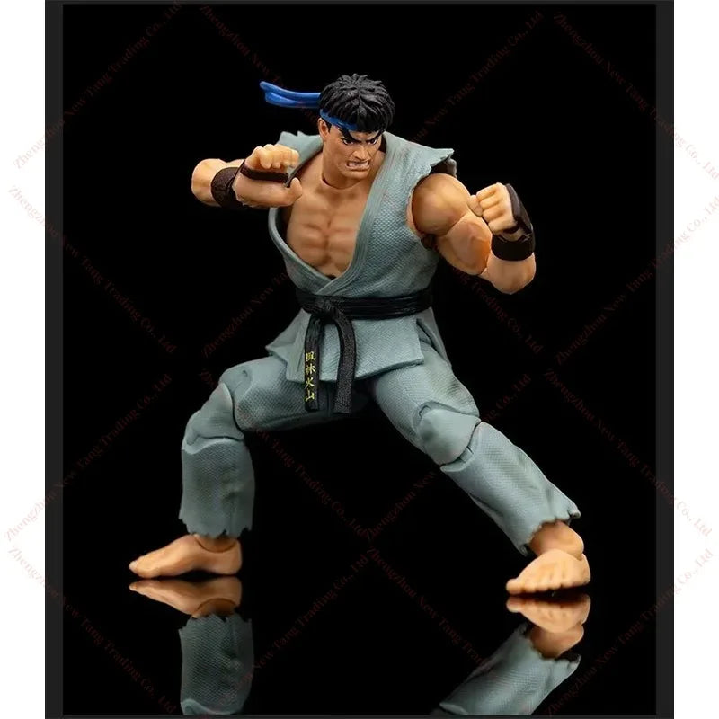 Original Jada Toys Ultra Street Fighter II The Final Challengers Grey Ryu In Stock Anime Action Collection Figures Model Toys