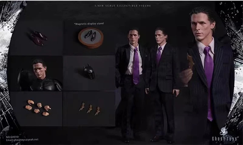 Ghost Toys 1/6 Collectible GH-010 Bruce Wayne GH-011 Super Hero Reporter Clark Kent 12“ Action Figure Full Set Model