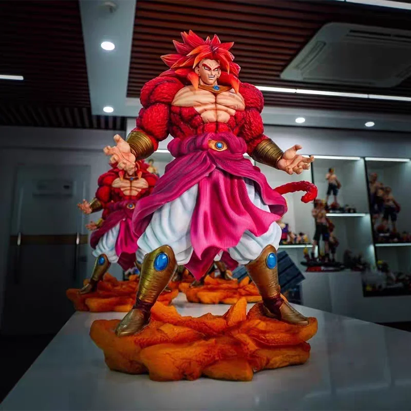 50cm DX Dragon Ball Z Figurine Super Saiyan 4 Broli Statue Anime Collectible Model Doll Toy Gift Fans Collection Model Ornament