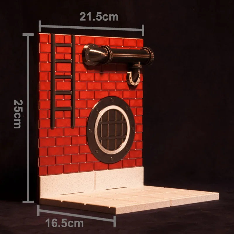 Wikeetoys Display Base New York Sewer  1/12 Scale for 6 Inch Action Figures TMNT Simple Scene for photos