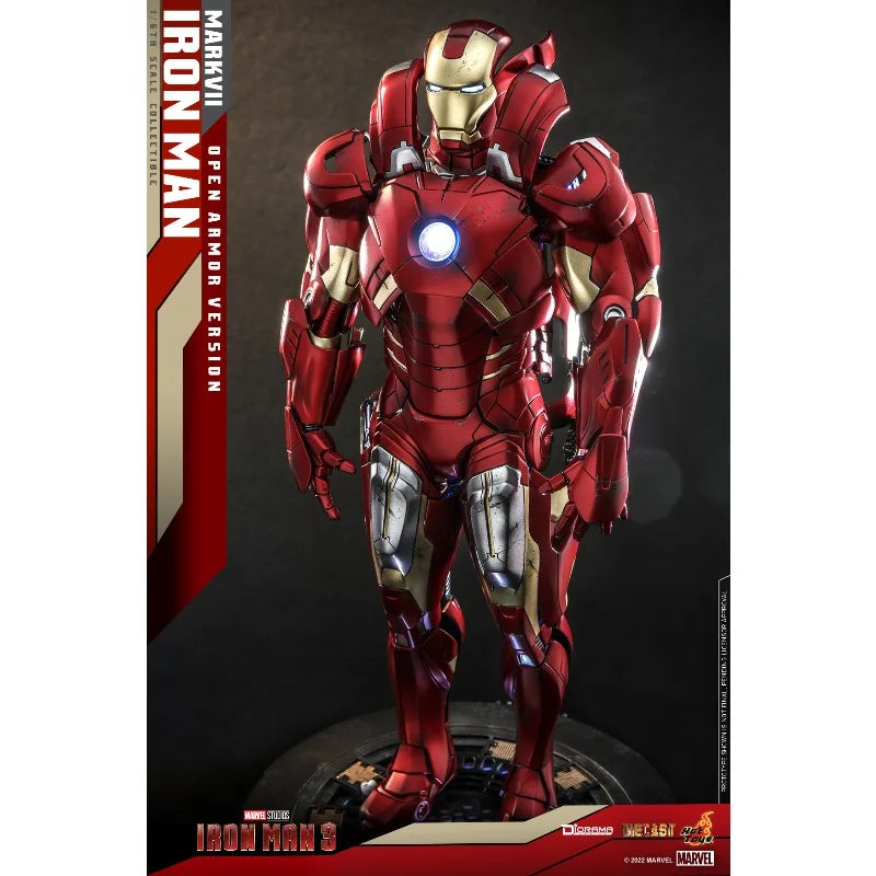 New Original Hot Toys Marvel IRON MAN MARK 7 OPEN ARMOR VERSION DS004 Action Figures Toys Gifts Collection