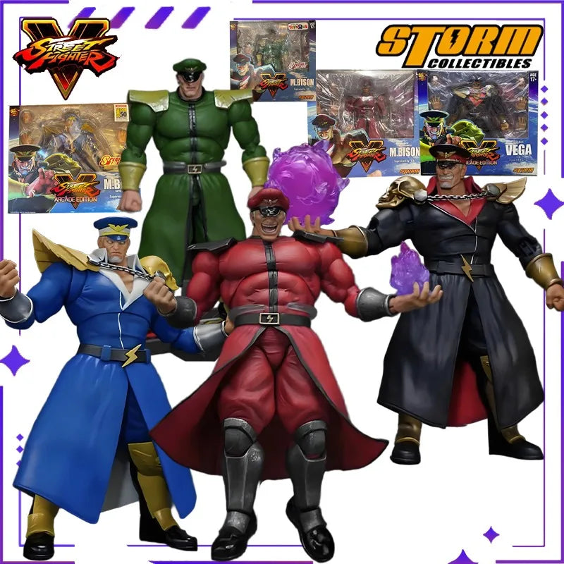 Storm Toys Original 1/12 Street Fighter M.BISON BATTLE COSTUME Bison Vega Game Mobile Doll Model Handmade Toy Gift Collection