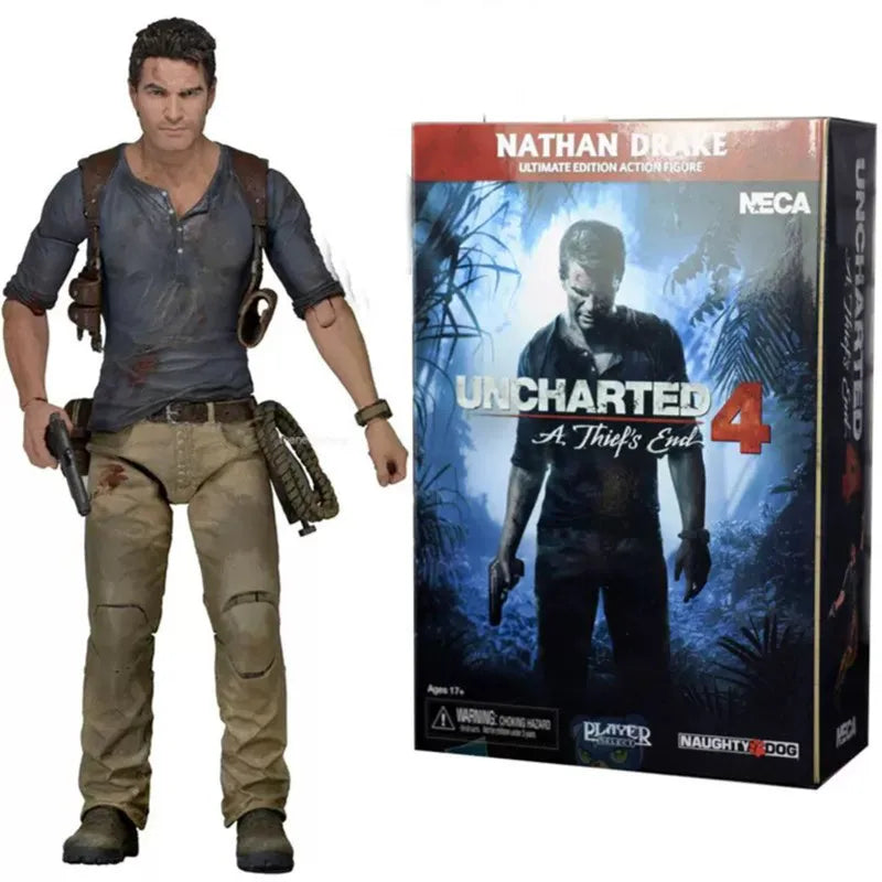 Uncharted 4 A thief's end NATHAN DRAKE Ultimate Edition PVC Action Figure NECA Figures Collectible Model Toy 7" 18cm