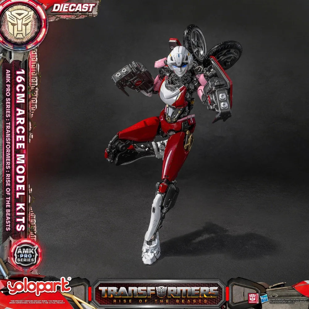 YOLOPARK AMK PRO Transformers Arcee Pre-Assembled Articulated Figure Movable Model Collection Toys Desktop Decor Surprise Gifts