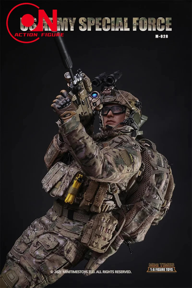 mini times toys 1/6 M028 US Army Special Force Soldier Action Figure 12'' Male Soldier Action Figure Full Set Collectible Model
