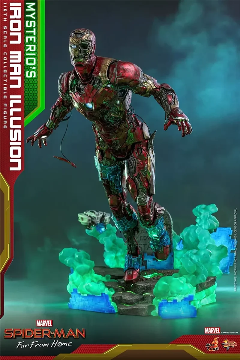 HotToys MMS580 1/6 Spider-Man Far From Home Iron Man Zombie Action Figure Model Toys32cm Collection Scene Ornament Gift
