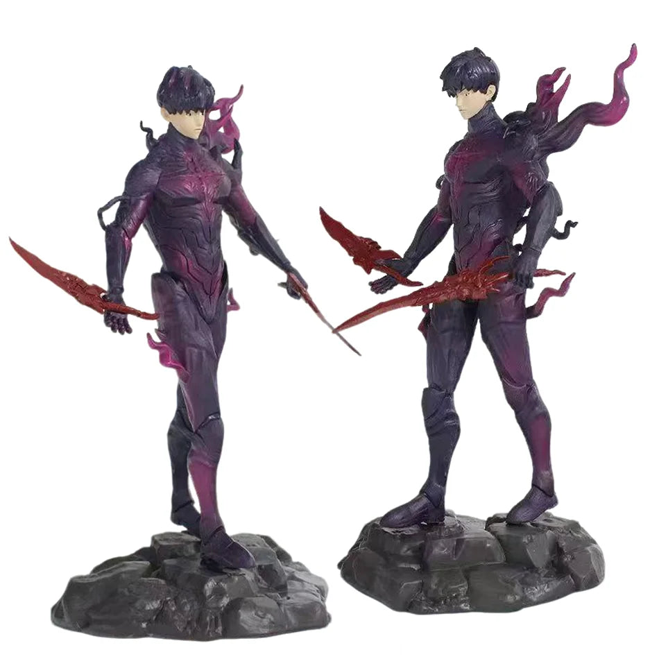 Solo New Year Gift Leveling Sung Jinwoo Hunter Form Standing Pose Collectible Figure Holiday Gift Model Toy