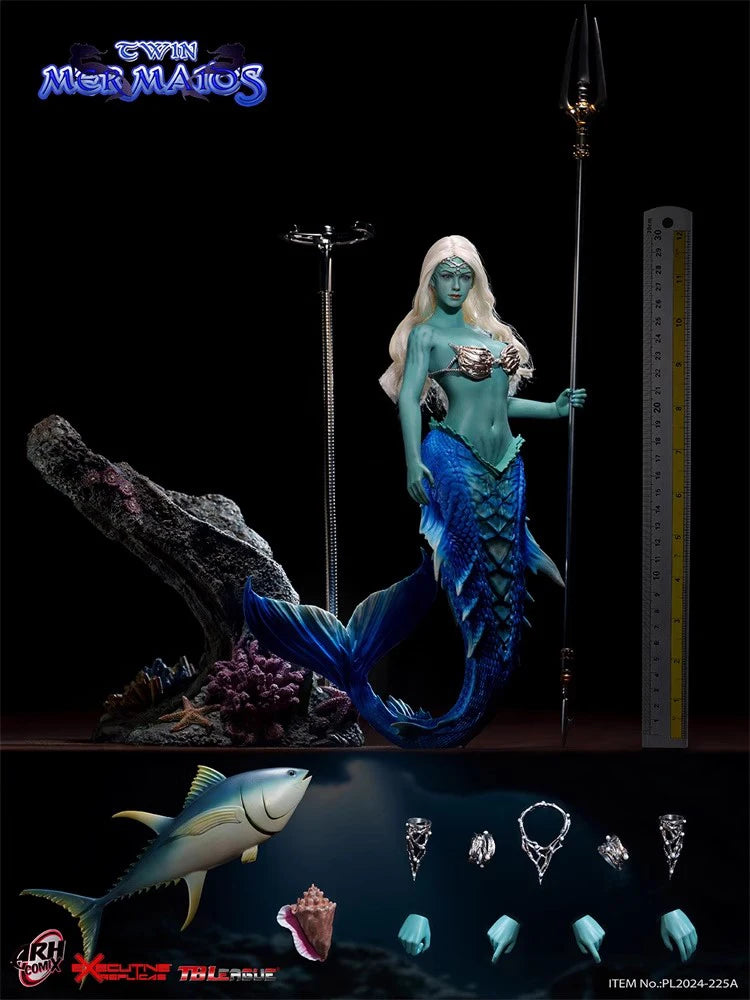 In Stock TBLeague PL2024-225A Blue PL2024-225B Normal Verison 1/6 Sea Beauty Female Monster Action Figure Delicate 12" Doll