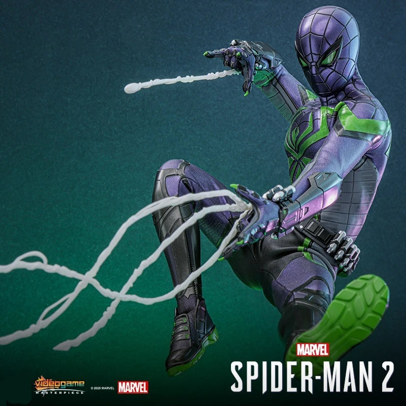 High-Quality Marvel Spider-Man 2 Miles Morales Purple Reign Dynasty Suit 1:6 Action Figure Collectible Toy For Adults