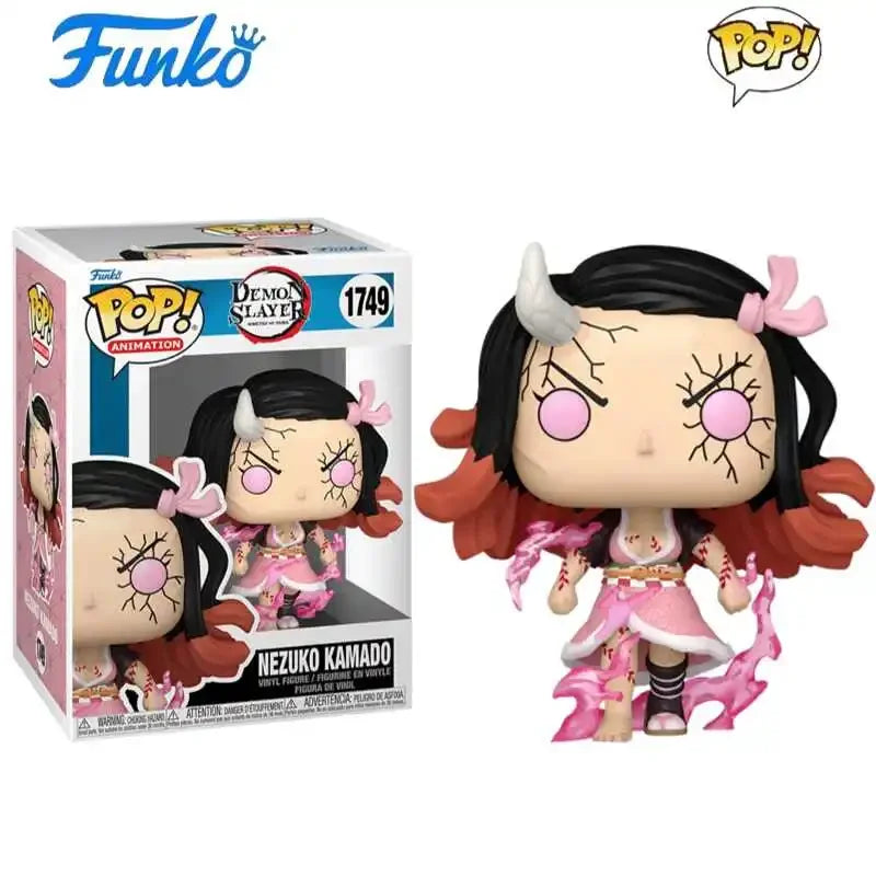 Funko POP Original Demon Slayer Anime Figure Kamado Nezuko Kamado Tanjirou Uzui Tengen Action Figure Toys for Boys Girls Gift
