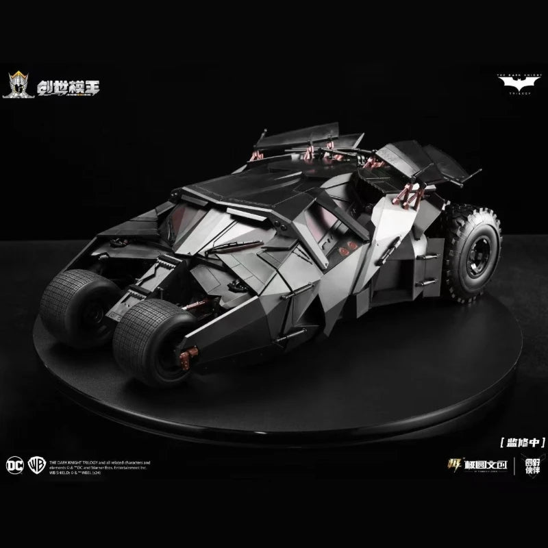 In Stock Modoking 1/12 The Dark Knight Batman Suit Motorcycle Batmobile Assembly Action Figure Collectible Toy Gift