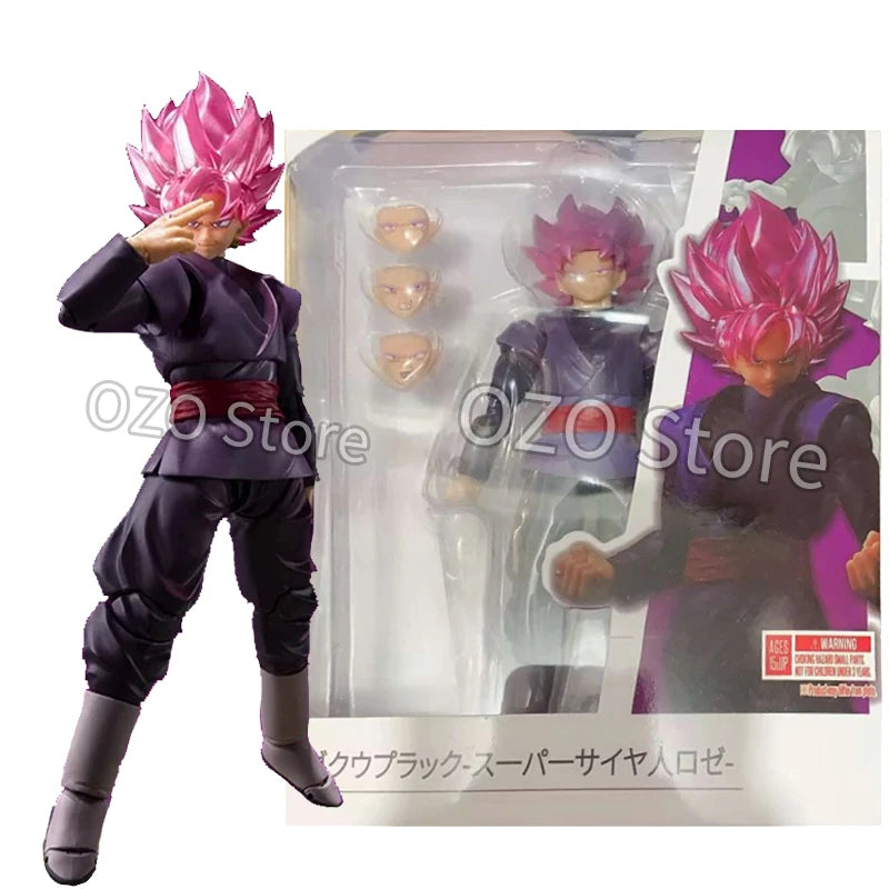 In Stock Dragon Ball Super Saiyan God Son Goku Figure Shf Goku Black Anime Action Figures PVC Collection Model Toys Gift