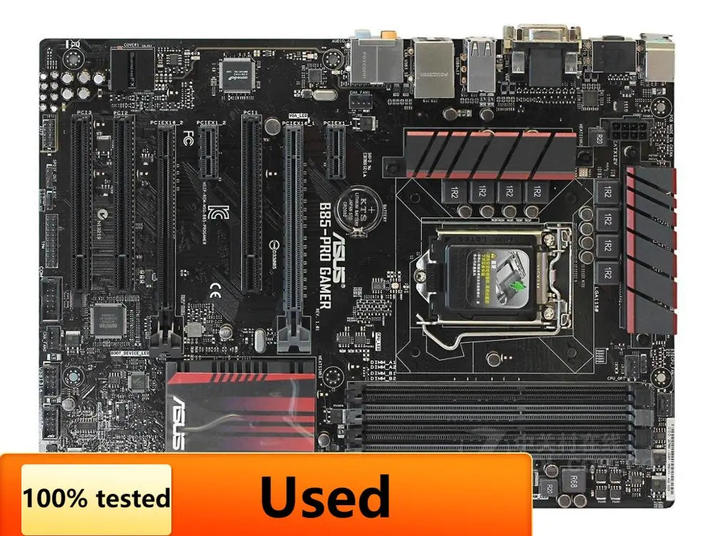 Asus B85 PRO GAMER Desktop Motherboard Socket LGA 1150 i7 i5 i3 DDR3 32G SATA3 USB3.0 ATX Original Disassembly  Used