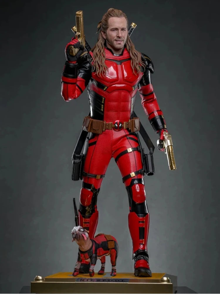 Hottoys Nicepool Deadpool And Wolverine 1 6 Scale Collectible Figure Marvel Movie Action Figure For Adult Collectors