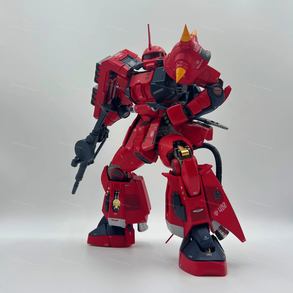 ZG-01 1/60 30CM MS-06R-2 ZakuII Red Blitz Assembly Model Kits Alloy skeleton Finished product Action Figure Robot Plastic Model
