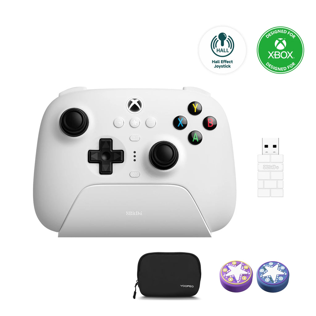 8BitDo Ultimate 3-mode Controller Gamepad with Hall Effect Joysticks for Xbox Series X S, Xbox One, PC Windows 10 11 and Android