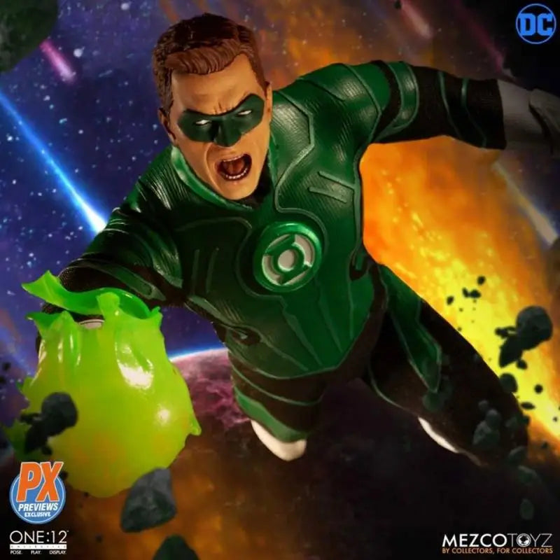 In Stock PX Version Mezco ONE:12 Green Lantern Hal Jordan Anime Action Collection Figures Model Toys Gifts for Kids