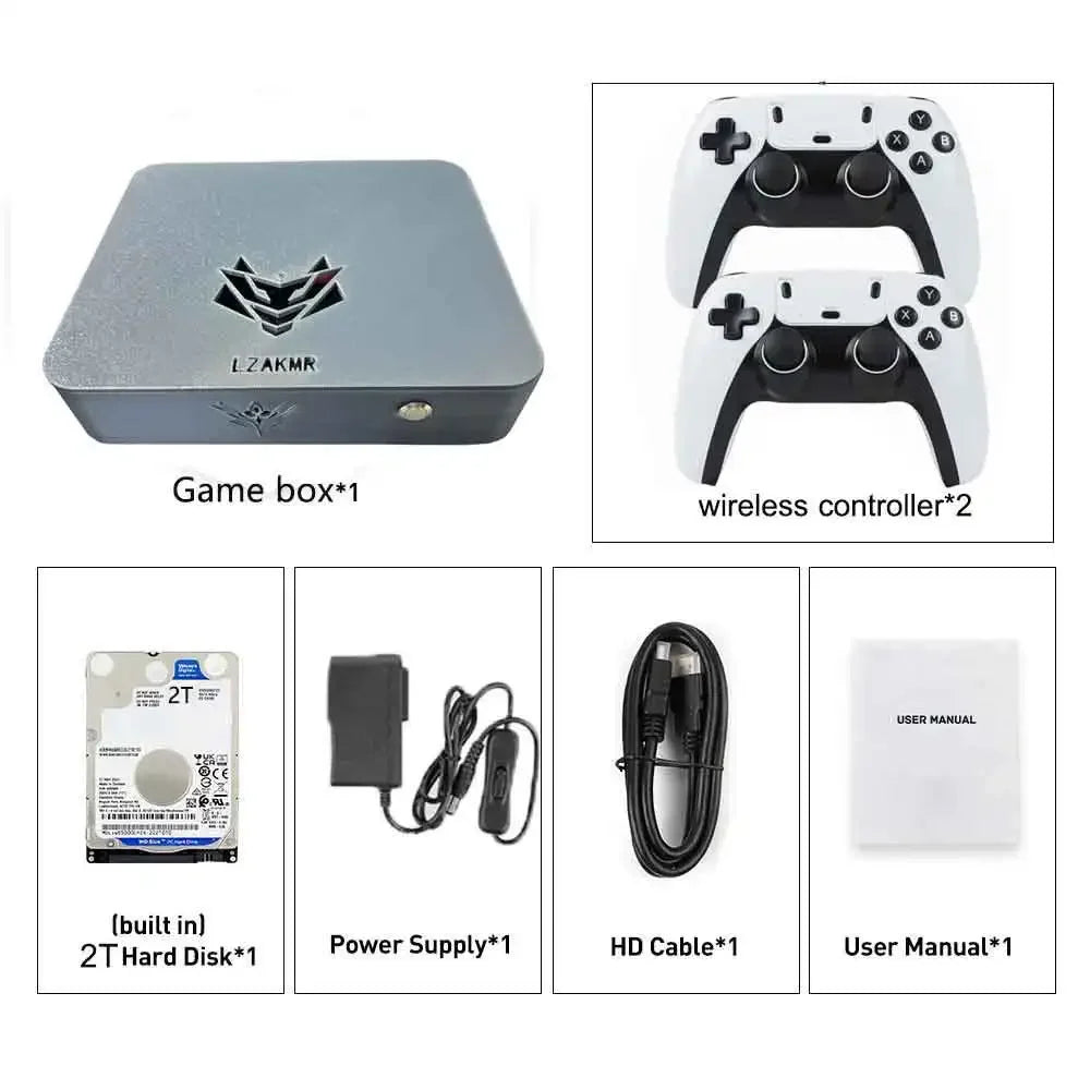 New Upgraded CPU Dual System Win11 2T/4T ROM Game System AK1 Pro Game Box 99999+ Games For PS2 PS3 WII SS GAMECUBE Sega Saturn