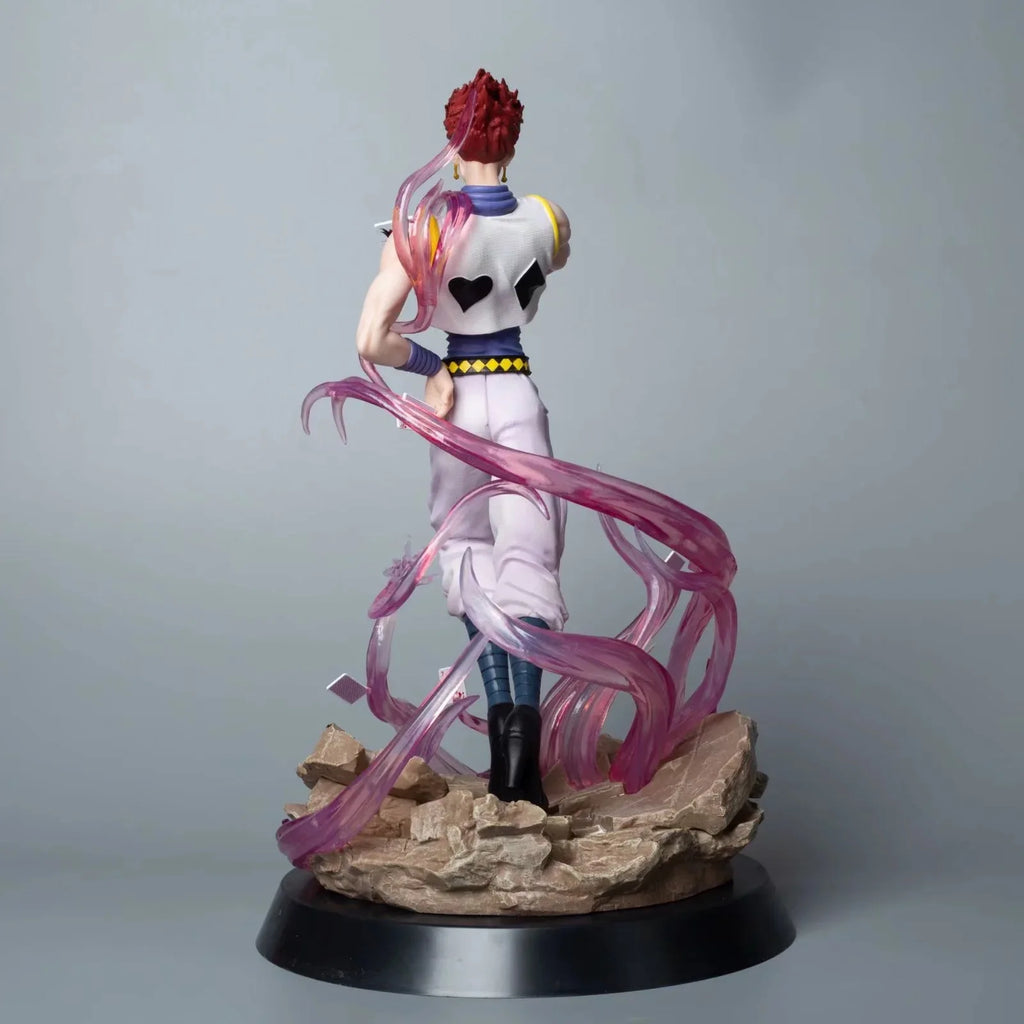32cm HUNTER×HUNTER Hisoka Figure Anime Model Hisoka Action Figure Double Head PVC Figurine Kids Toy Gifts for Boys Ornaments