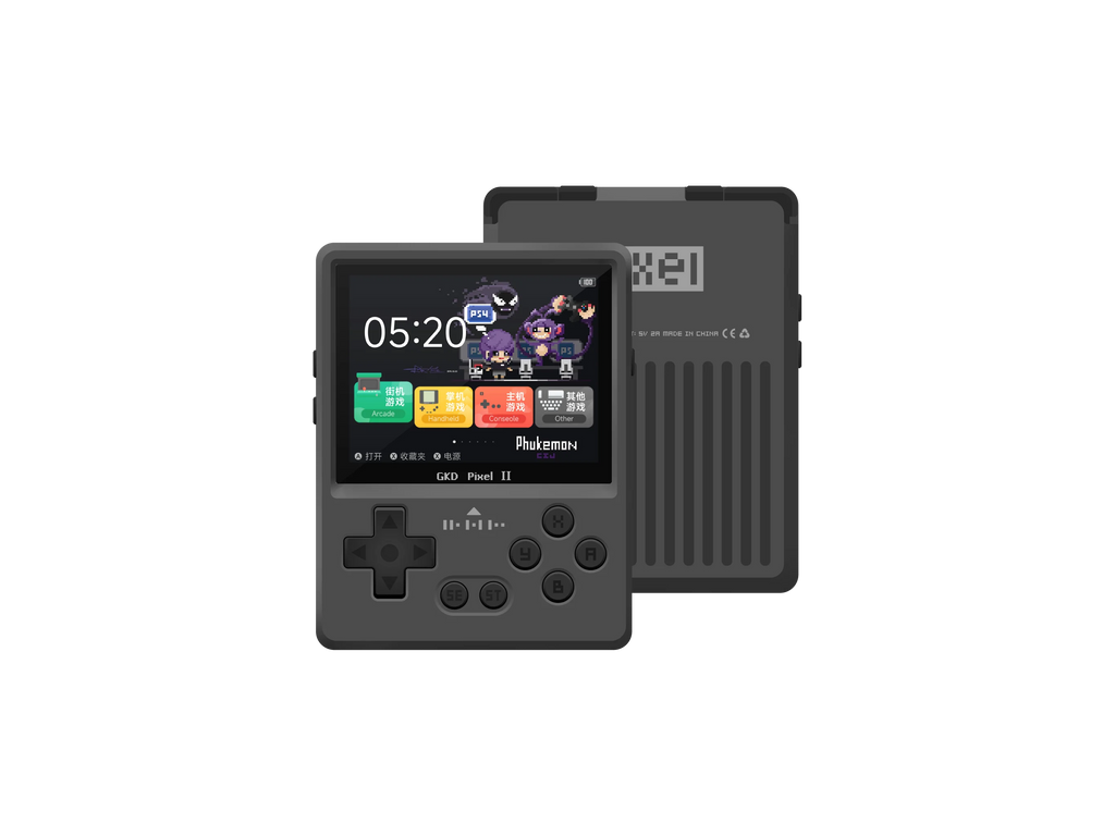 2025 New GKD Pixel2 Handheld Game Console Portable Retro Nostalgia Game Console Arcade Game Full Metal Body Cnc Birthday Gift