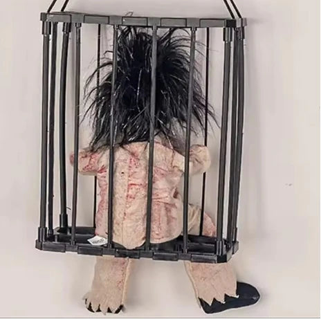 Halloween Hanging Ghost Toys Halloween Style Horror Decoration Scary Prisoner Cages Decoration Prop Home Indoor Outdoor Decor