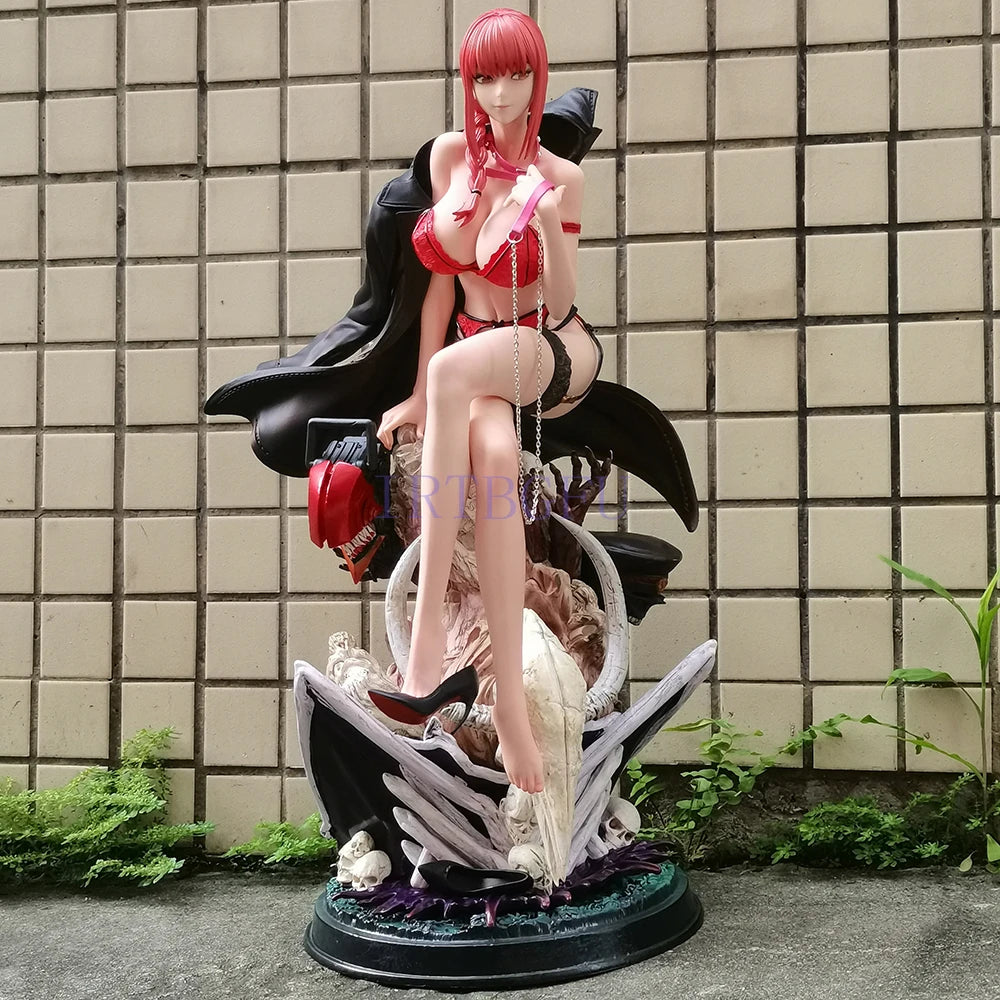 47cm GK Chainsaw Man Makima 1/4 Girls Toys With Clothes Japanese Anime PVC Action Figure Toy Game Collectible Model Doll