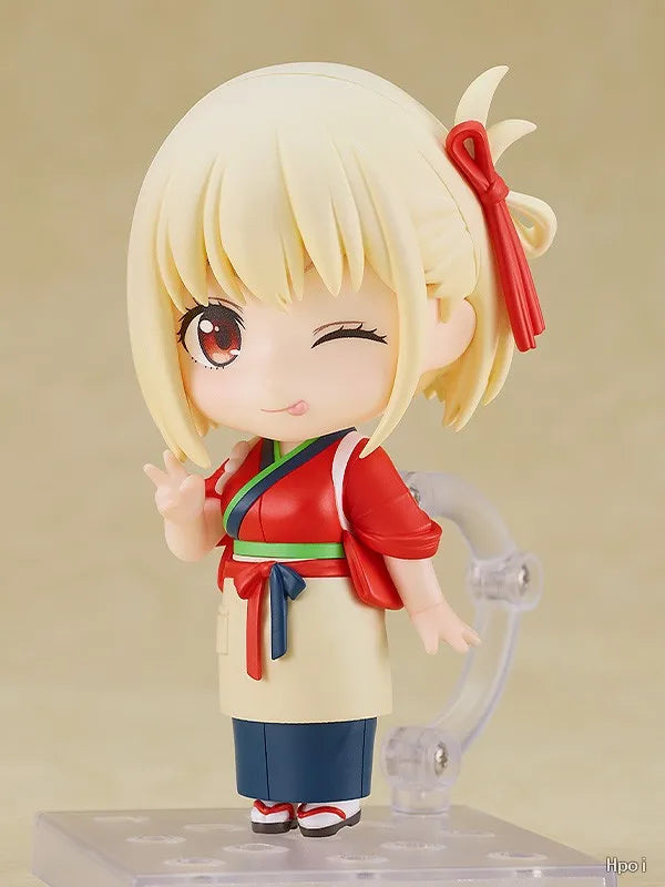 【UA】 GSC Nendoron 2335 Ricolis Nishiki Chishu Rico Rico Coffee Shop Work Clothes Action Figure Model Toy Gift