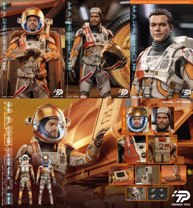 【MT】Original PREMIER Toys PT0006 Mars Rescue Matt Damon 1/6 Action Doll Model Toy Gift