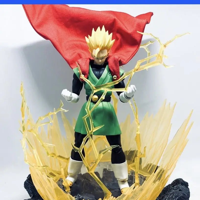 Dragon Ball Z Super Shf Series Anime Son Gohan Saiya Masked Superman Handmade Clothing Suitable for 1/12 Size Movable Humanoid