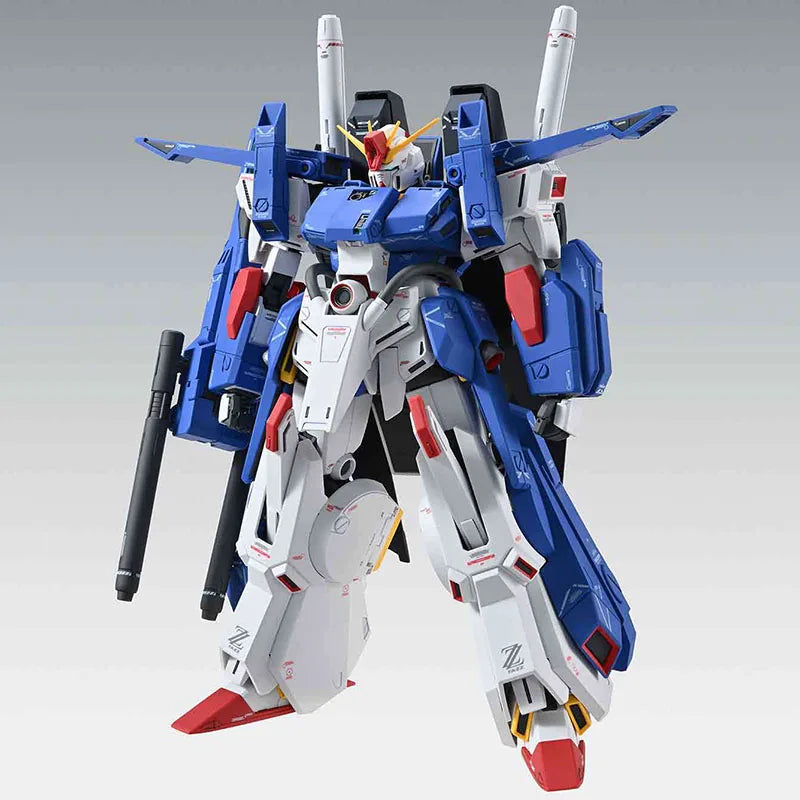 BANDAI MG 1/100 FA-010S Full Armor ZZ Gundam Ver. Ka Anime Action Figures Assembly Model Collection Toy