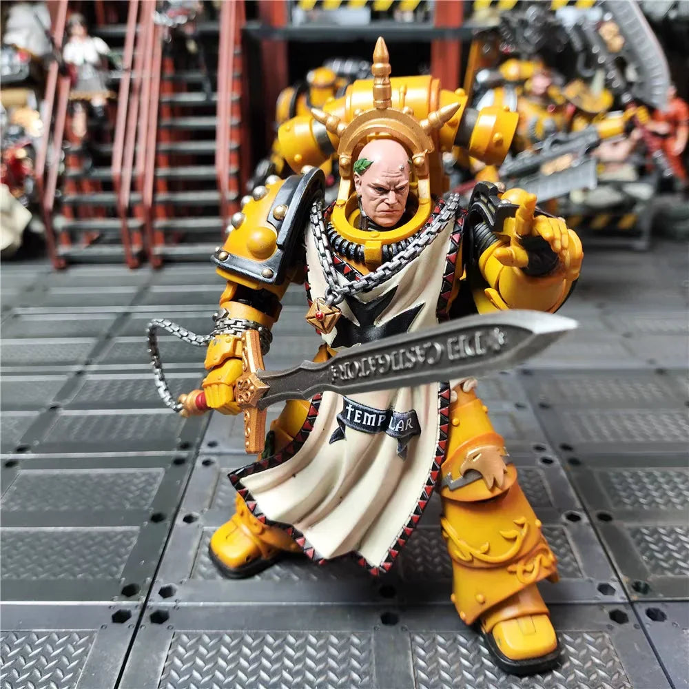 【MT】 JOYTOY 1/18 Action Figure Original Warhammer 40K Imperial Fist First Warrior Sigismund Model Gift Collection